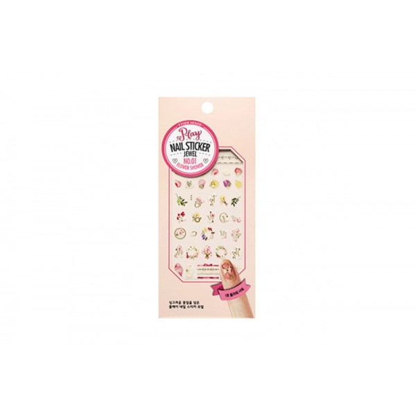 Наклейки для дизайна ногтей Etude House Play Nail Sticker Jewel #1 Flower Shower (8809587403417)