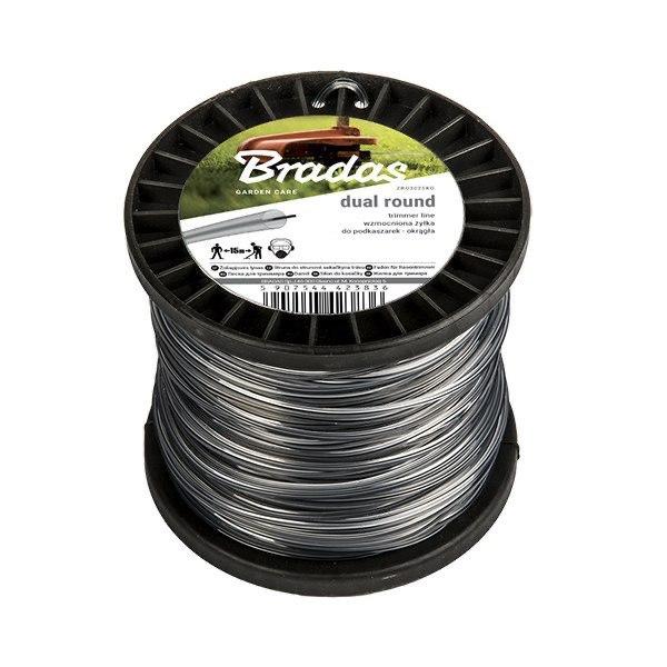 Леска для триммера RIPPER DUAL круг 2,4 мм 100 м катушка Bradas