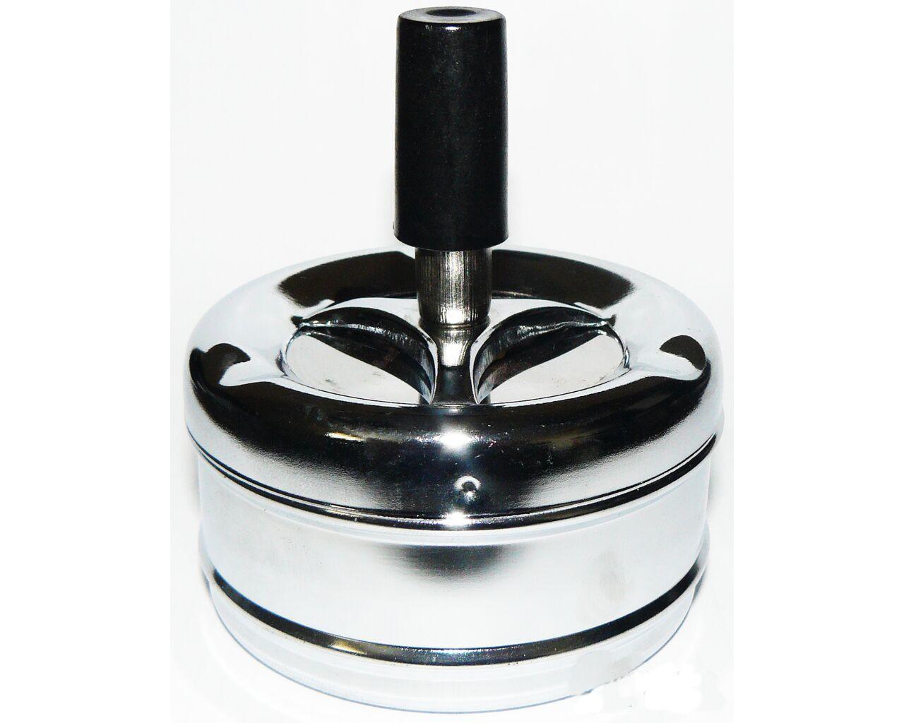 Попільничка бездимна дзиґа Pasabahce XT-0567 М Silver (do306-hbr)