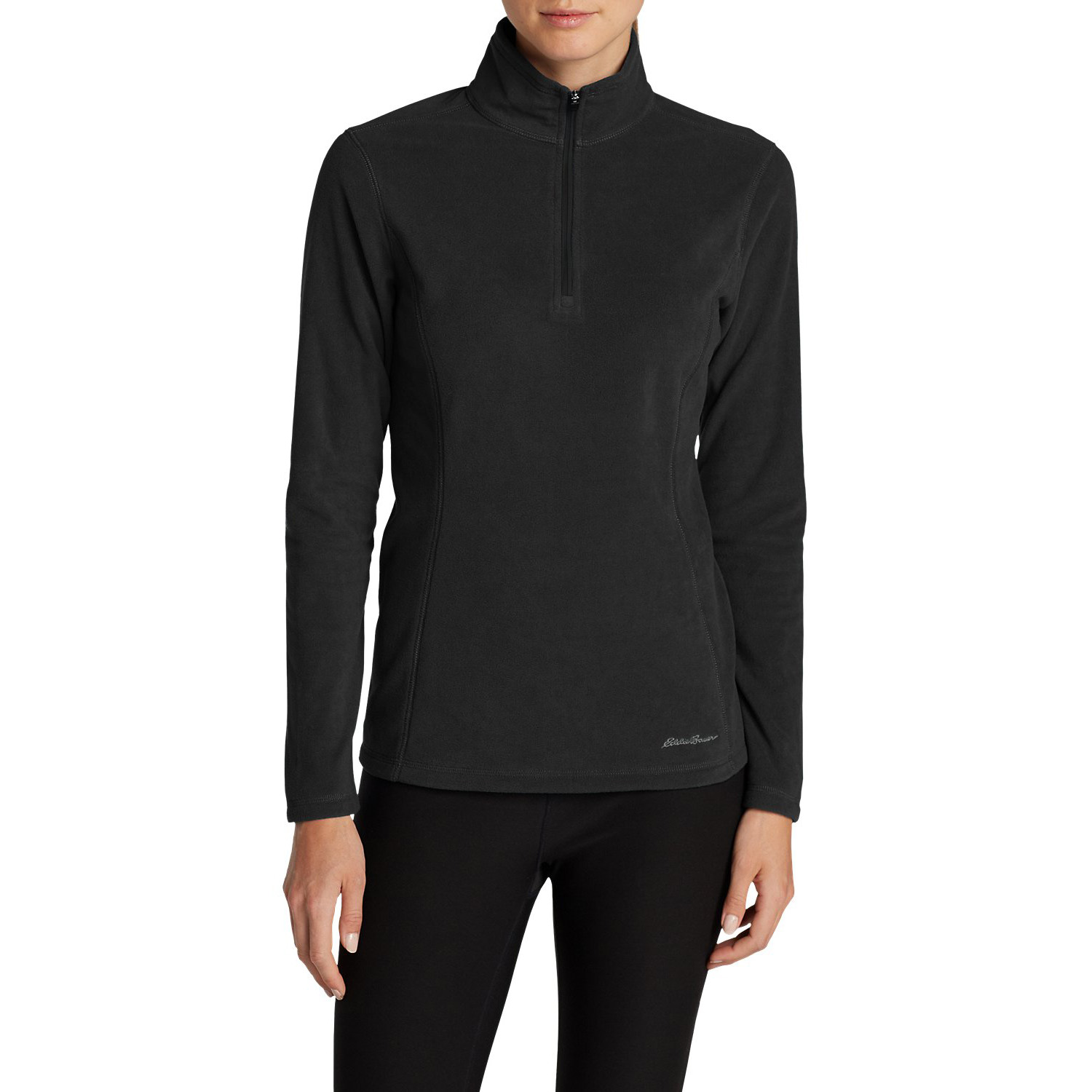 Кофта Eddie Bauer Womens Quest 1/4-Zip Pullover S Чорна (0313BK-S)