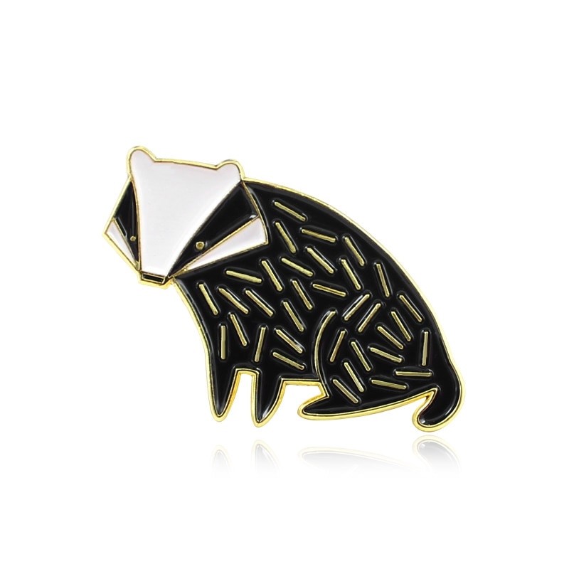 Значок BROCHE Барсук чёрный BRGV113370