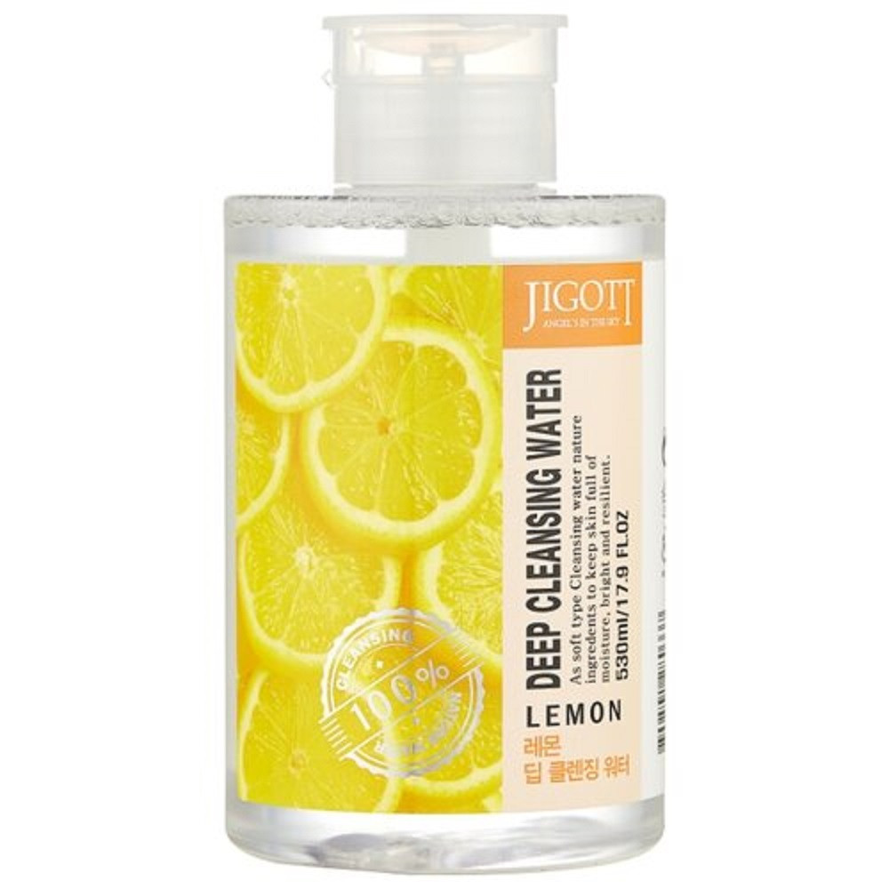 Очищувальна вода з екстрактом лимона Jigott Deep Cleansing Water Lemon 530 мл 8809541280337