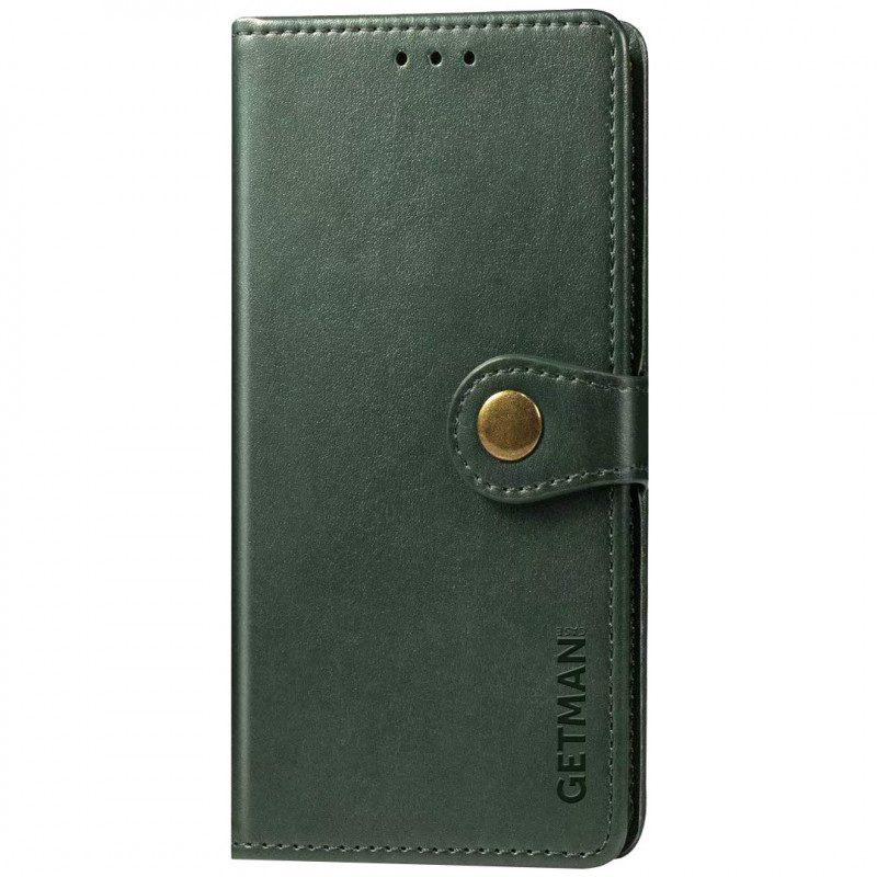 Шкіряний Чохол книга GETMAN Gallant (PU) для Samsung Galaxy A01 Core (Зелений) 1087186