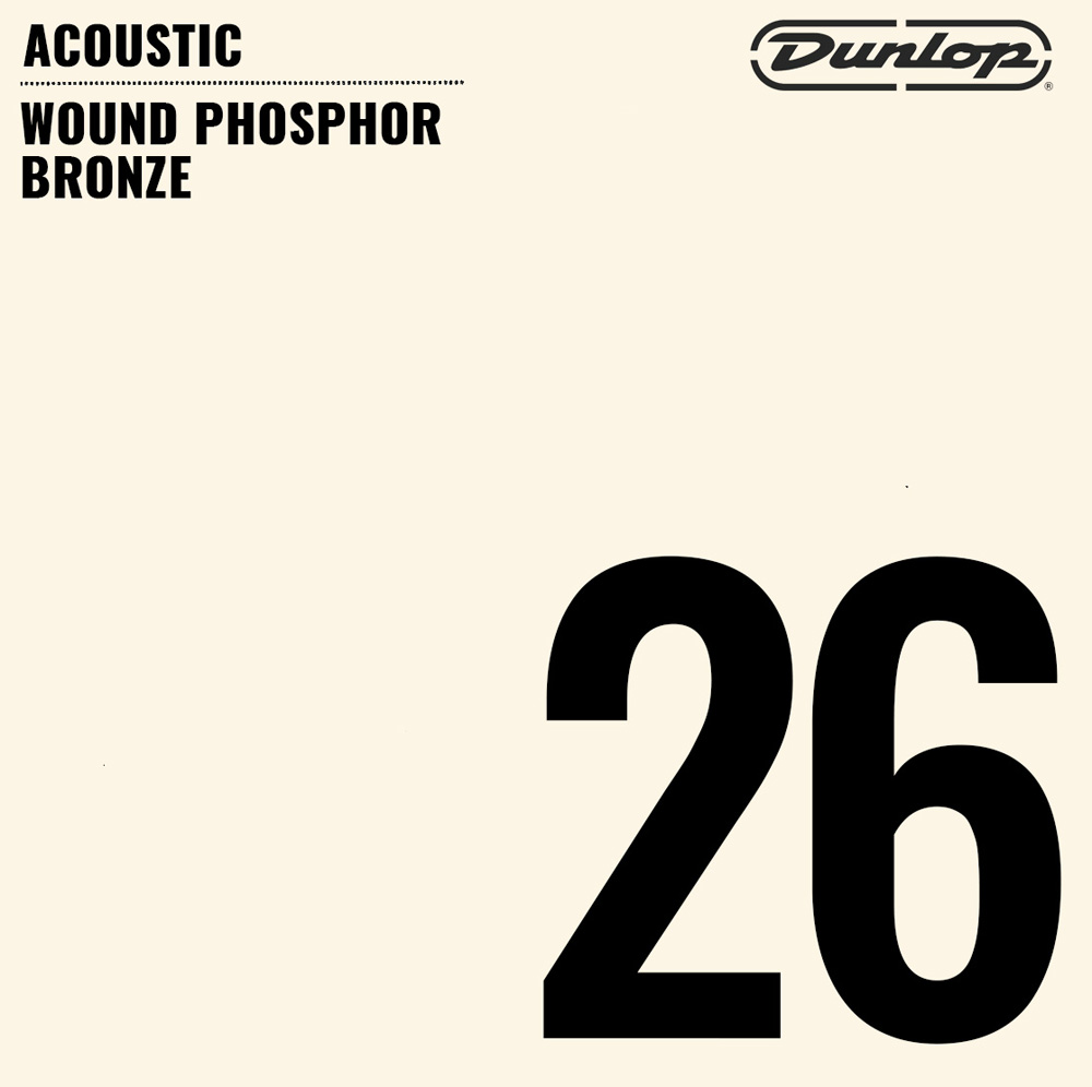 Струна Dunlop DAP26 Wound Phosphor Bronze Acoustic String .026
