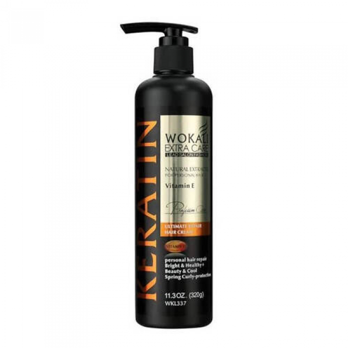 Крем для волос Wokali Keratin Ultimate Repair Hair Cream 320г