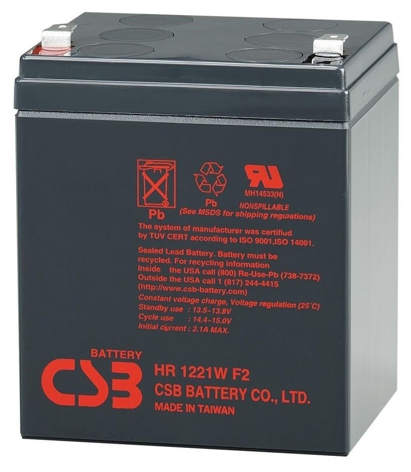 Акумуляторна батарея CSB 12V 5AH (HR1221WF2/04409)