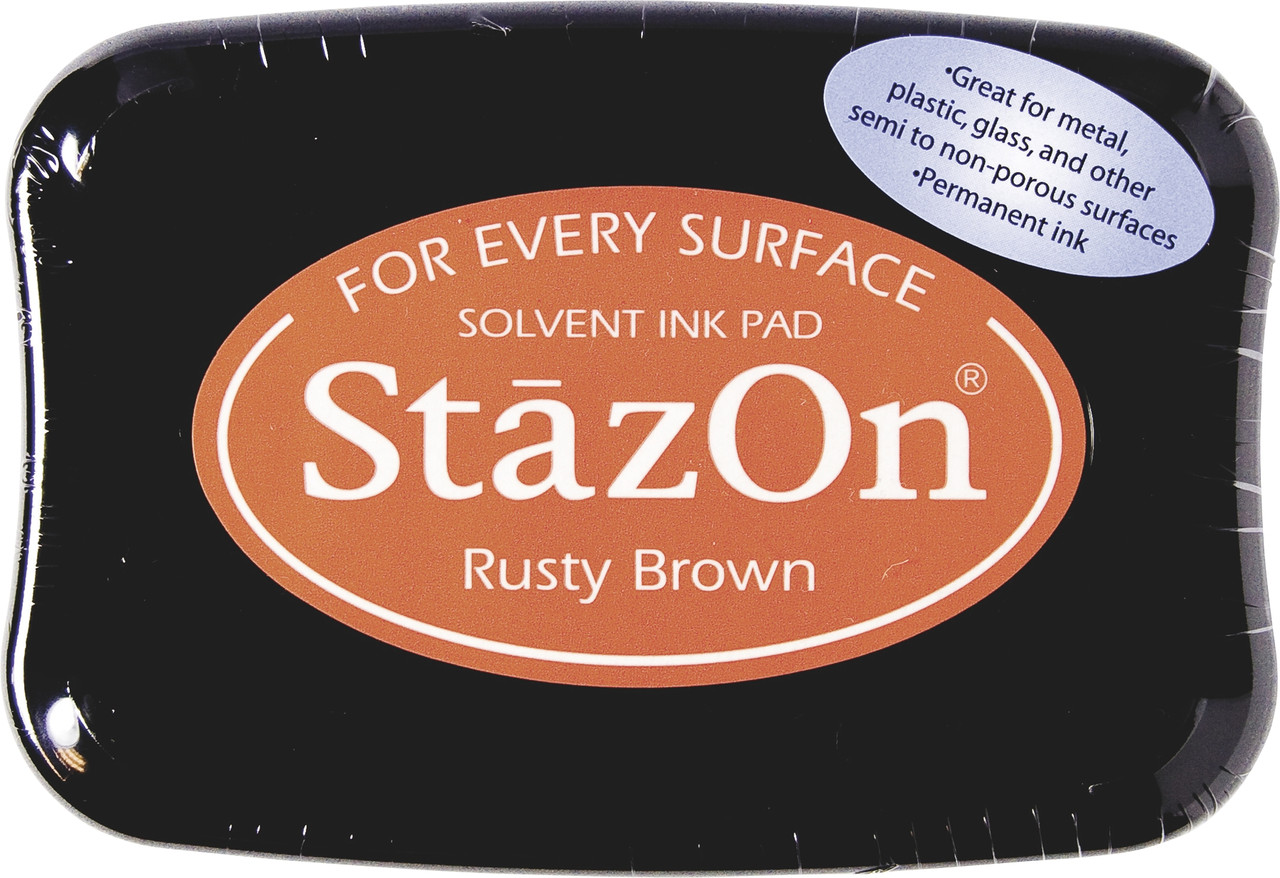 Чернильная подушечка Tsukineko StazOn 10 x 6 см, Ржаво-коричневая 2118796042