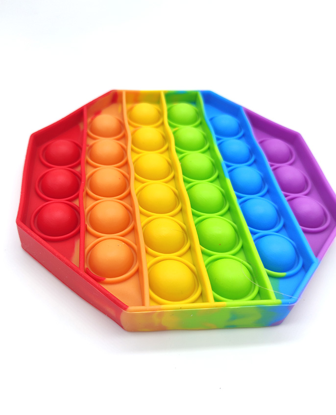Антистресс сенсорная игрушка Pop It восьмиугольник Разноцветный