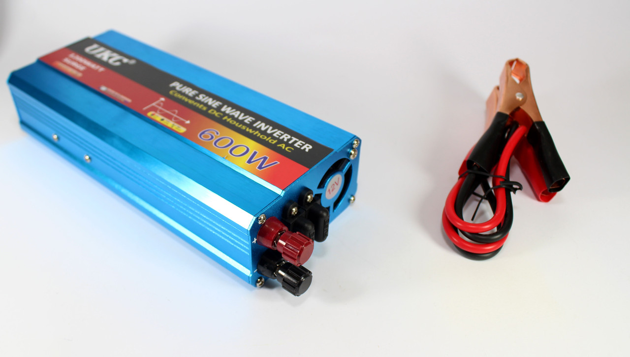 Инвертор преобразователь напряжения UKC 12-220 V 600 W Синий (hub_np2_1129)