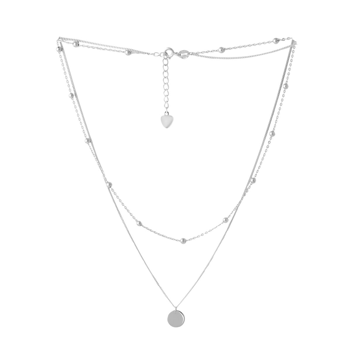 Серебряное колье SilverBreeze без камней (2052999) 450-500