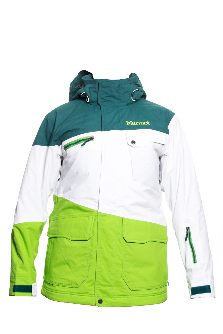 Чоловіча гірськолижна куртка Marmot Space Walk M White-Green (hub_VWwz34003)