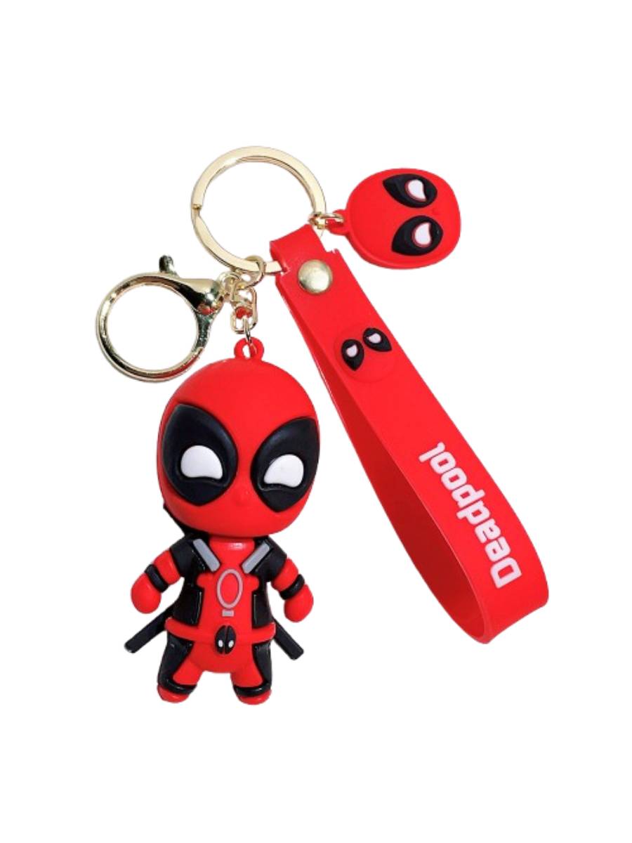 Брелок Дедпул (Deadpool) Marvel Shantou 7 см, червоний — для ключів і рюкзака