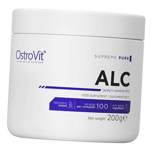 Ацетил L Карнітин Acetyl L-carnitine HCL Ostrovit 200г Без смаку (02250019)