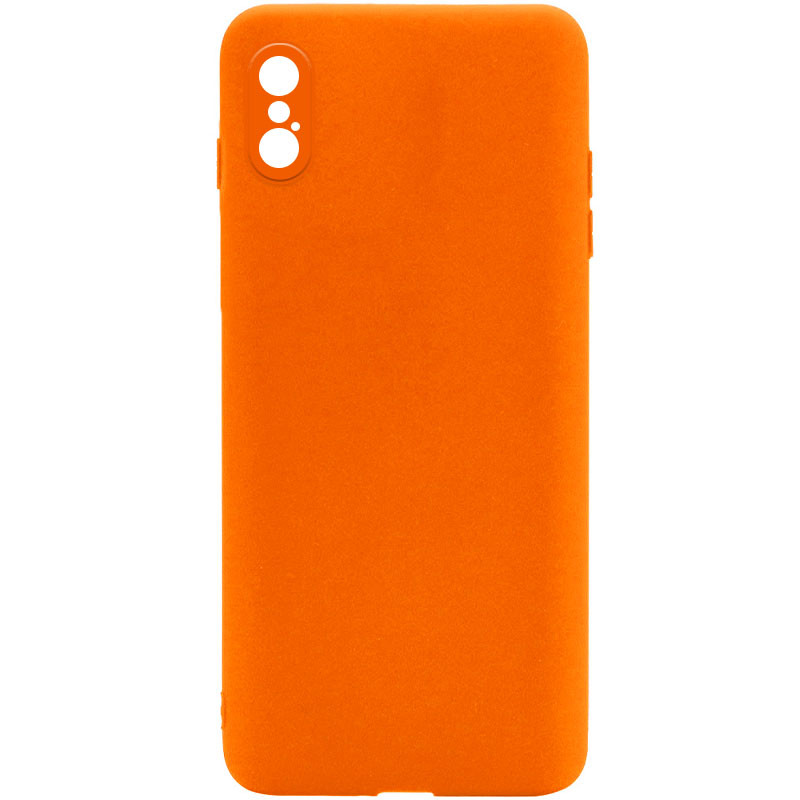 Силиконовый Чехол Candy Full Camera для Apple iPhone XS Max (6.5) (Оранжевый / Orange) 1130640