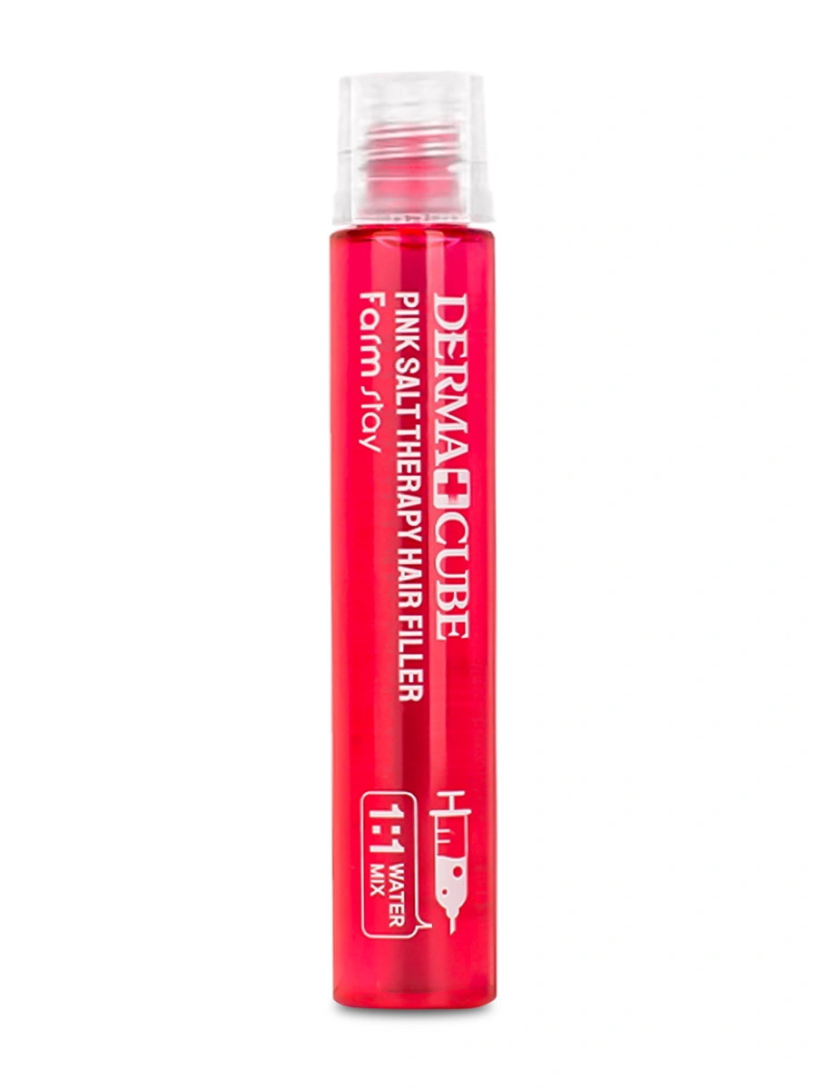 Филлер для волос с розовой солью Farmstay Derma Cube Pink Salt Therapy Hair Filler 13 мл (8809615881408)