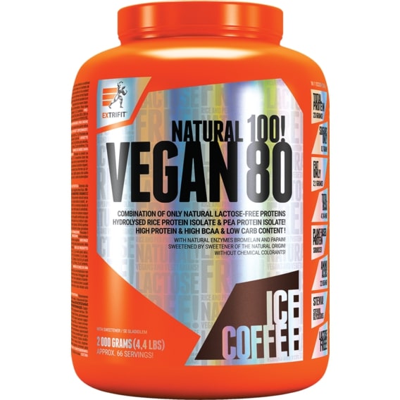 Протеин Extrifit Vegan 80 2000 g /57 servings/ Ice Coffee
