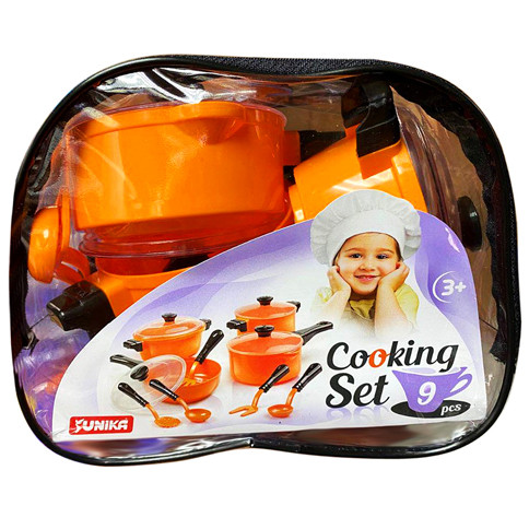 Игровой набор посуды "Cooking Set" ЮНИКА 71474 9 предметов