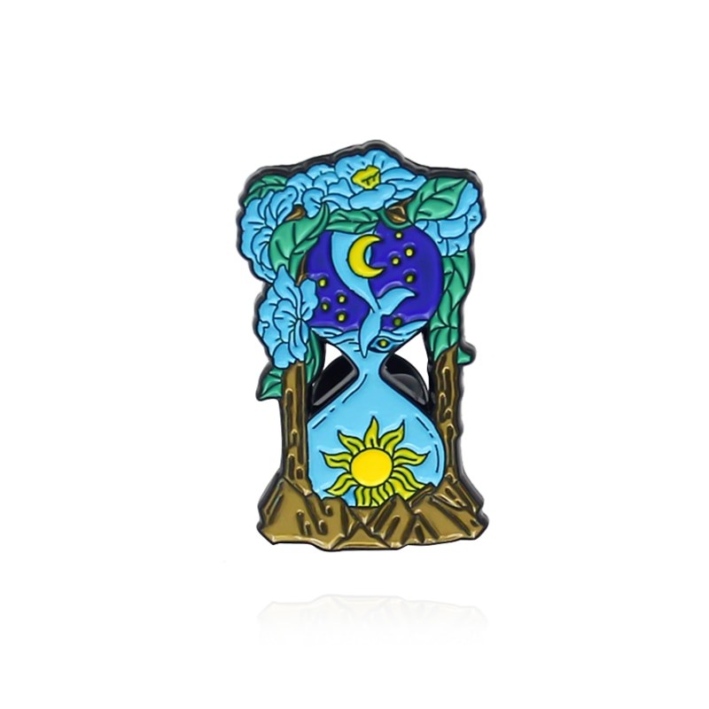Значок BROCHE Песочные часы голубой BRGV112773