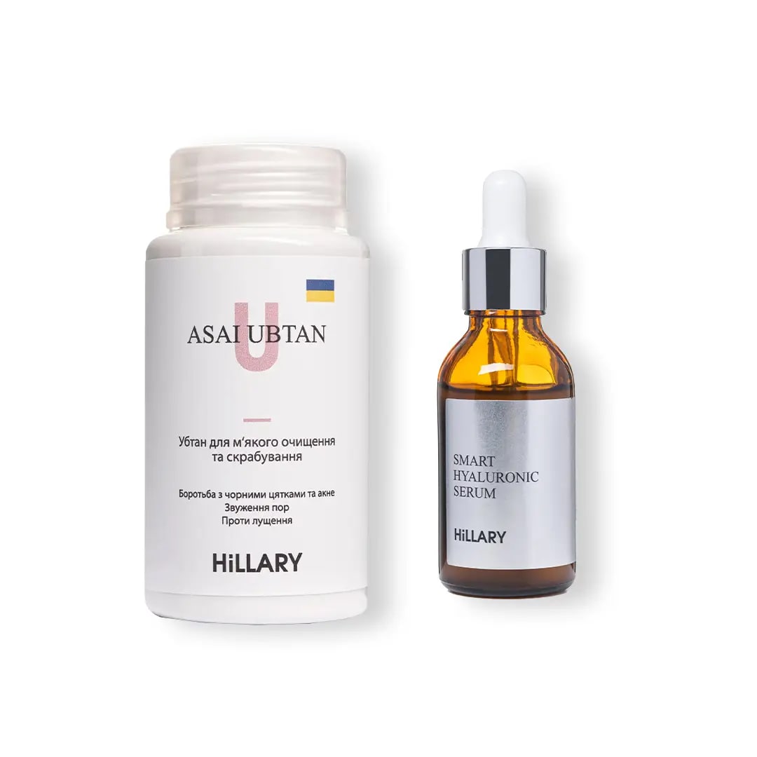 Убтан ASAI UBTAN Hillary 100 мл + Гиалуроновая сыворотка Smart Hyaluronic Hillary 30 мл