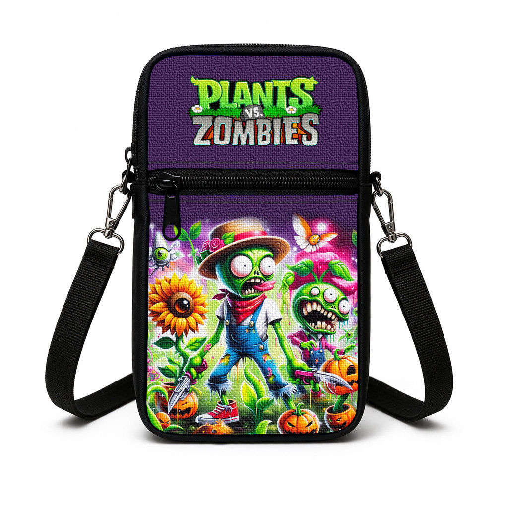 Дитяча сумка через плечо Plants vs. Zombies, 19×10×5 см, поліестер — арт. 3021088044