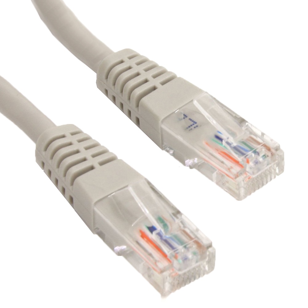 Патч-корд неекранований Lucom RJ45 UTP5e  0.25m patch AWG26 Gold сірий (25.02.5187)