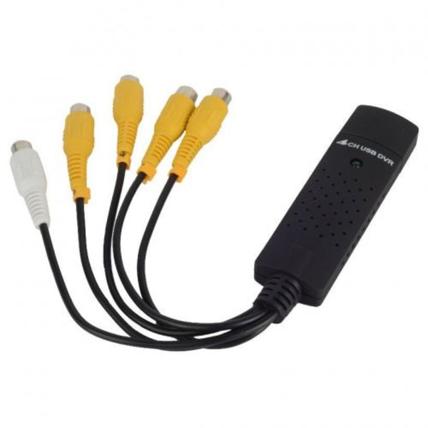 Карта відеозахоплення EasyCap 4Х USB 2.0 4-канальний