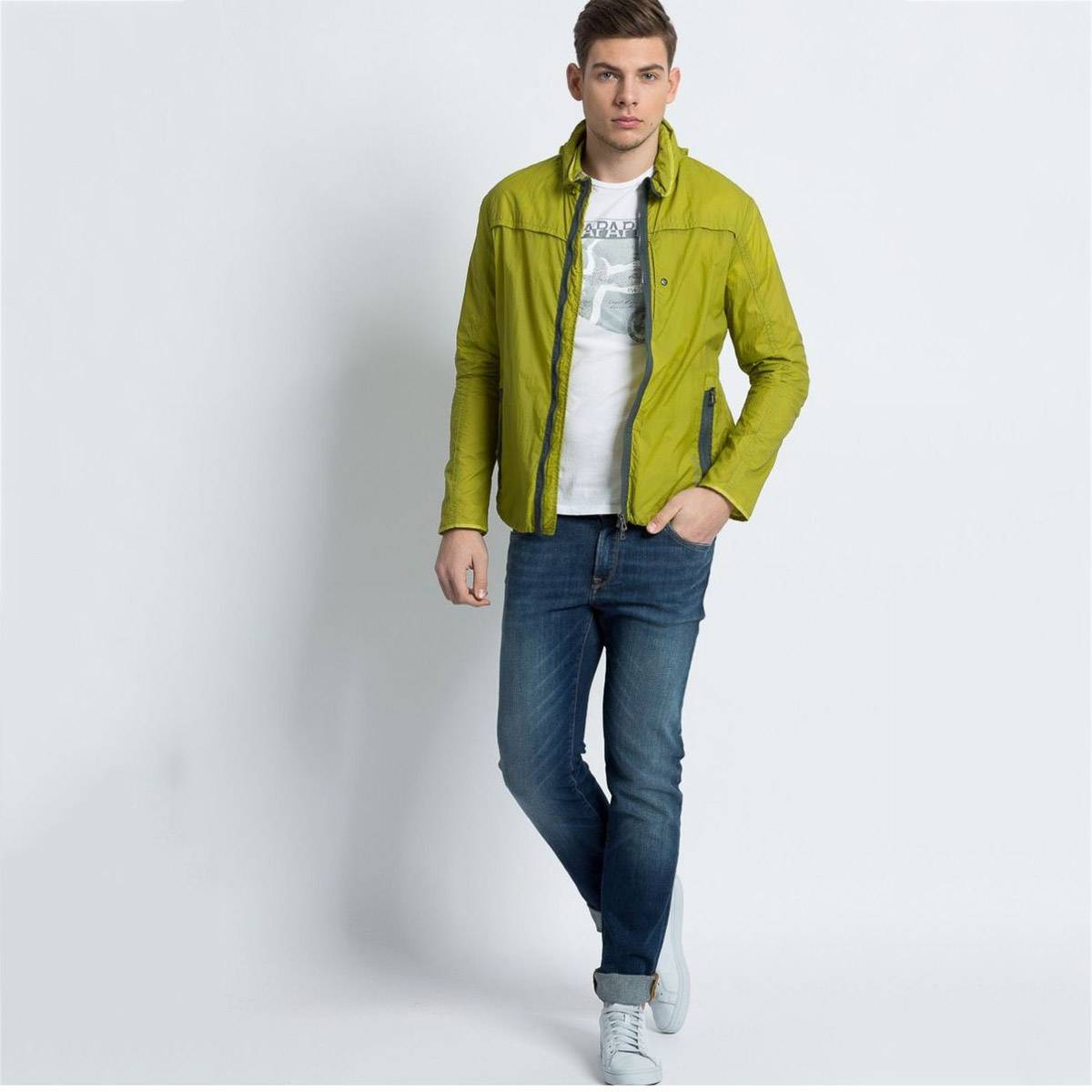 Куртка чоловіча Geox M3220L CITRONELLE GREEN 48 Зелений (M3220LCIGR)