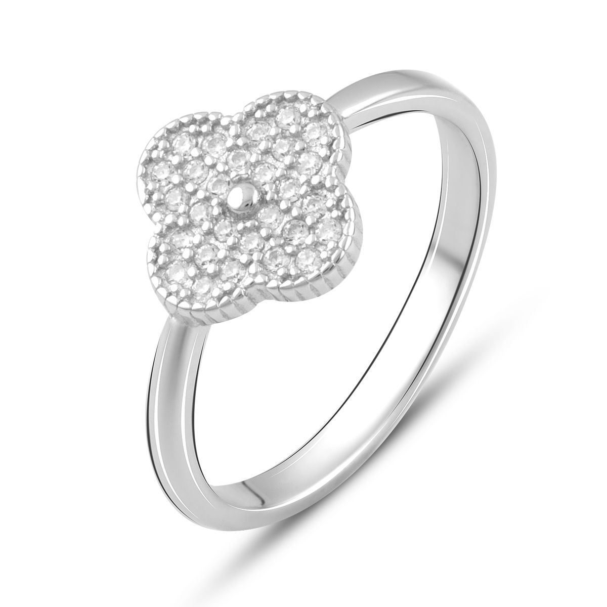 Серебряное кольцо SilverBreeze с фианитами (2080381) 17 размер