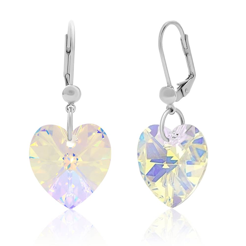 Сережки KOBI Heart зі Swarovski 18 мм (7440-9241-16)