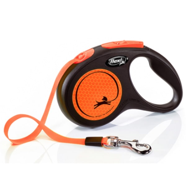 Рулетка для собак Flexi Neon S 5 м 15 кг Оранжевый