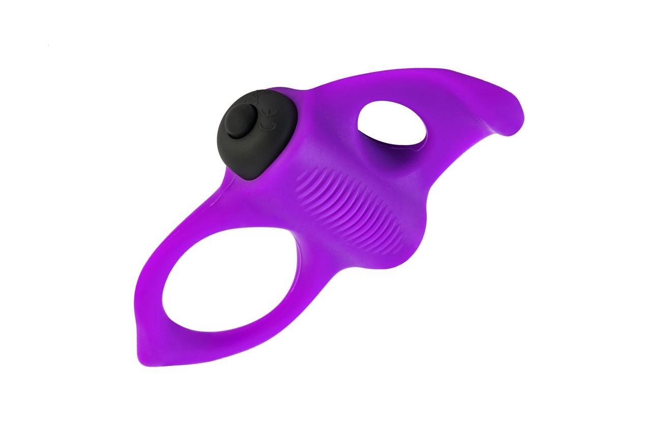 Ерекційне кільце Adrien Lastic Lingus MAX Violet з вібрацією (AD30723)