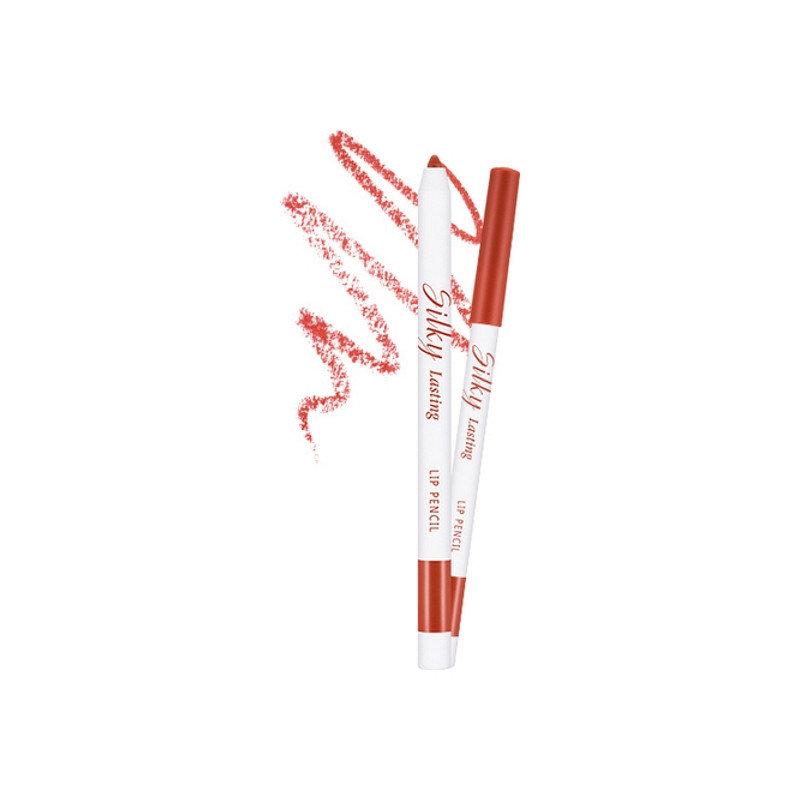 Багатофункціональний олівець для губ 3в1 Missha Silky Lasting Lip Pencil BR02/Salsa Red 0,25 г 8809530059951