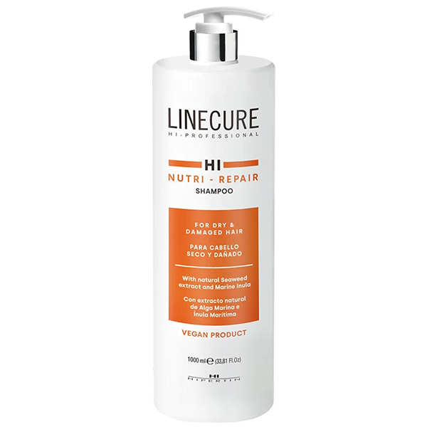 Відновлюючий шампунь для пошкодженого волосся Hipertin Linecure Vegan Nutri-Repair 1000 мл (35874)