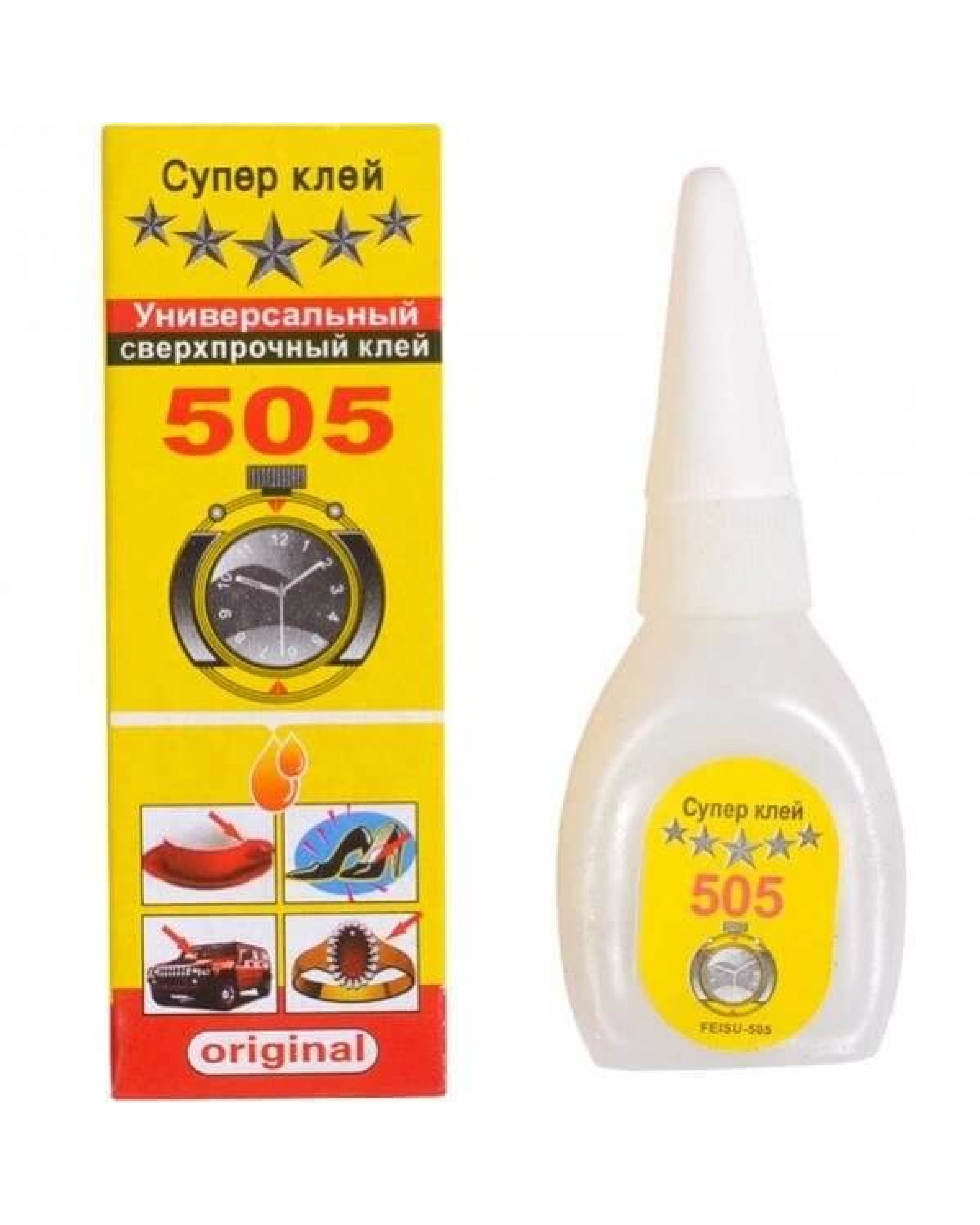 Суперклей 505 No Brand универсальный 20 г
