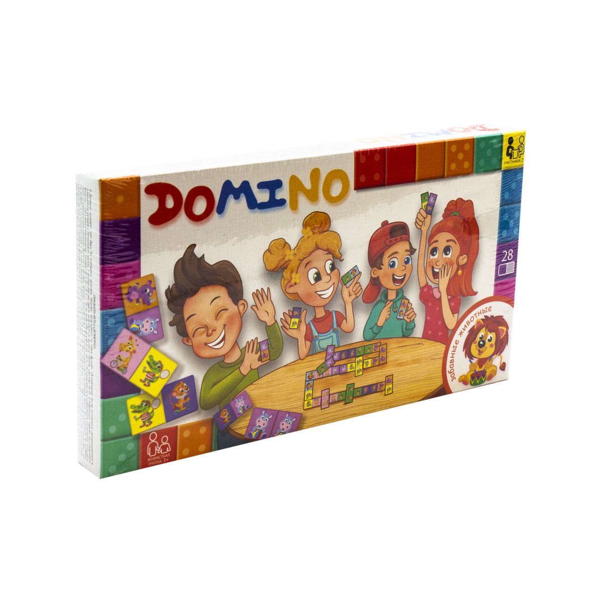 Настільна гра Доміно Смішні тварини Dankotoys (DTG-DMN-01,02)
