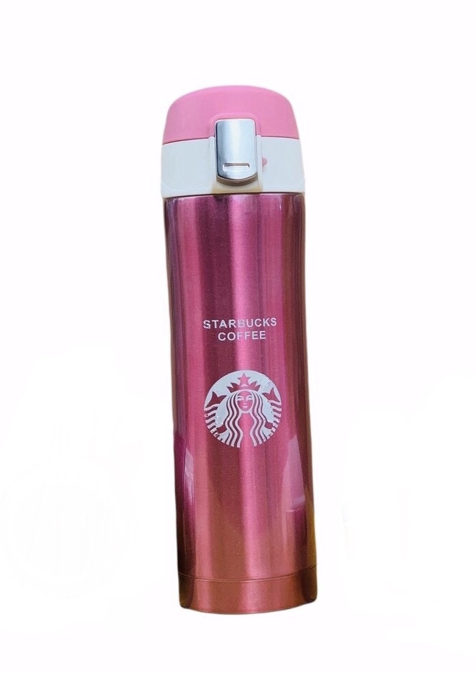 Термочашка (термокружка) Starbucks 500 мл EL-305 Розовая