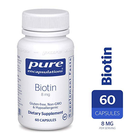 Биотин Pure Encapsulations Biotin 8 mg 60 Caps