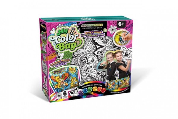 Комплект креативного творчества "My Color Bag" Danko Toys mCOB-01 сумка-раскраска мини Бабочка