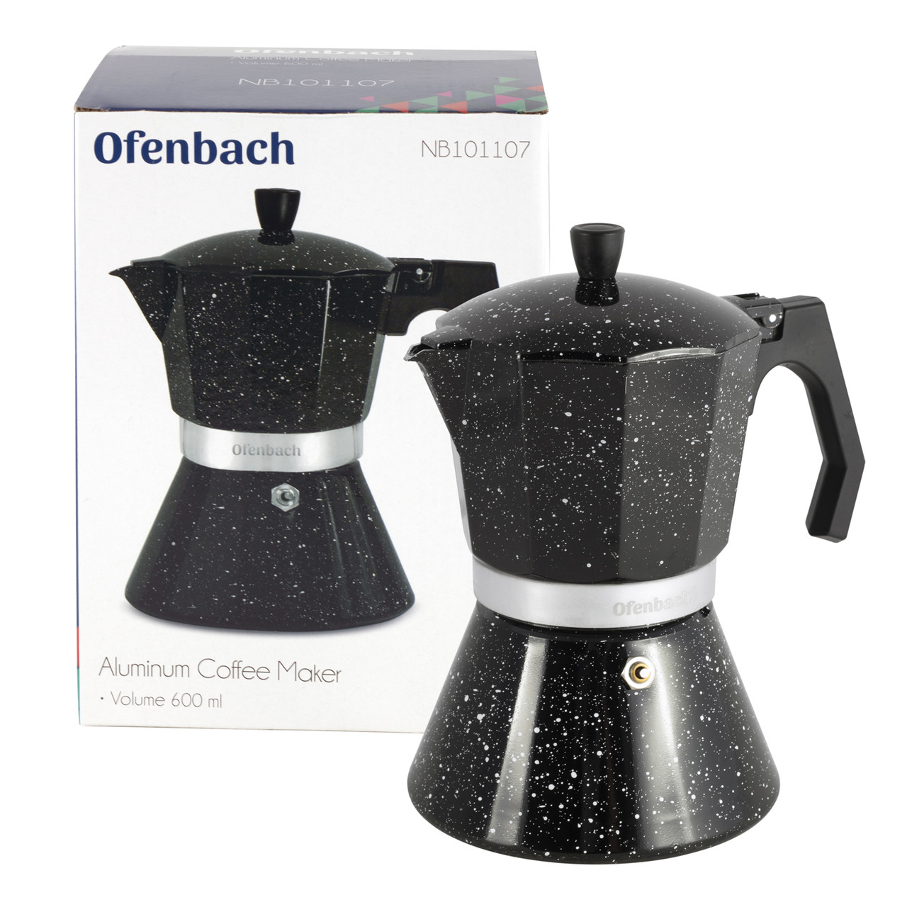 Гейзерная кофеварка 600ml из алюминия KL226309 Kamille