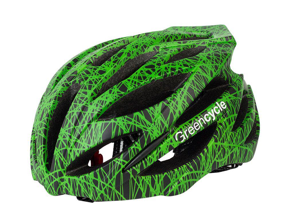 Шолом Green Cycle Alleycat 54-58 см Чорно/Зелений