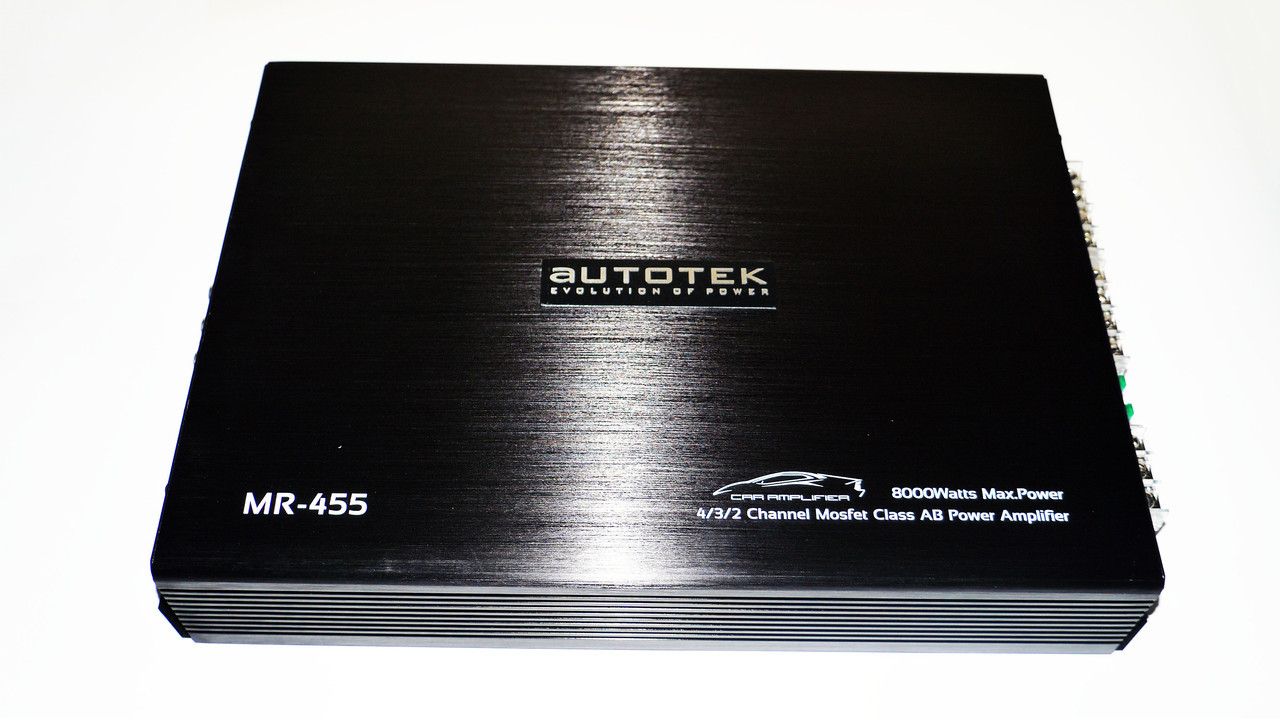 Автомобільний підсилювач звуку Autotek MR-455 4-канальний 8000W Чорний (683179430)