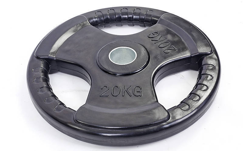 Млинці (диски) гумові Record TA-5706-20 20кг 52мм Чорний