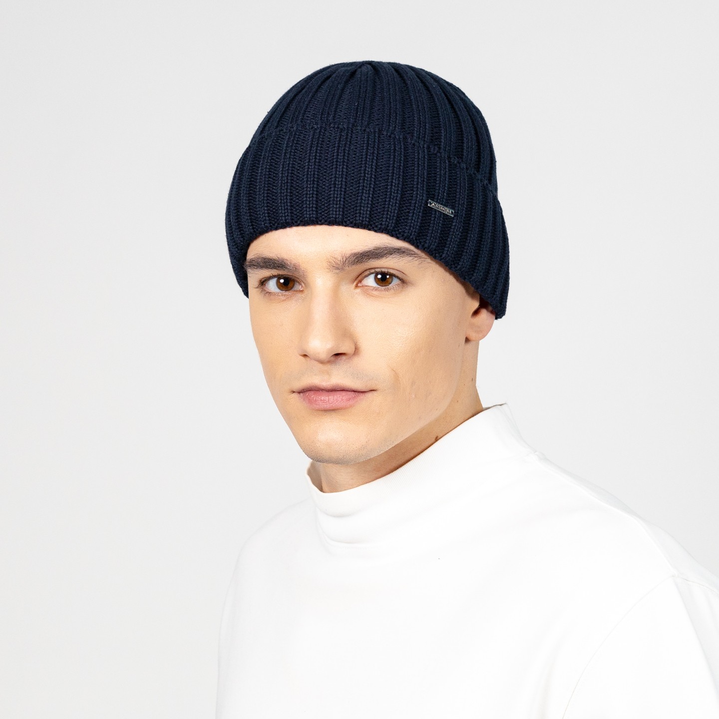 Шапка чоловіча LuckyLOOK One Size Синій Ясен 614-697