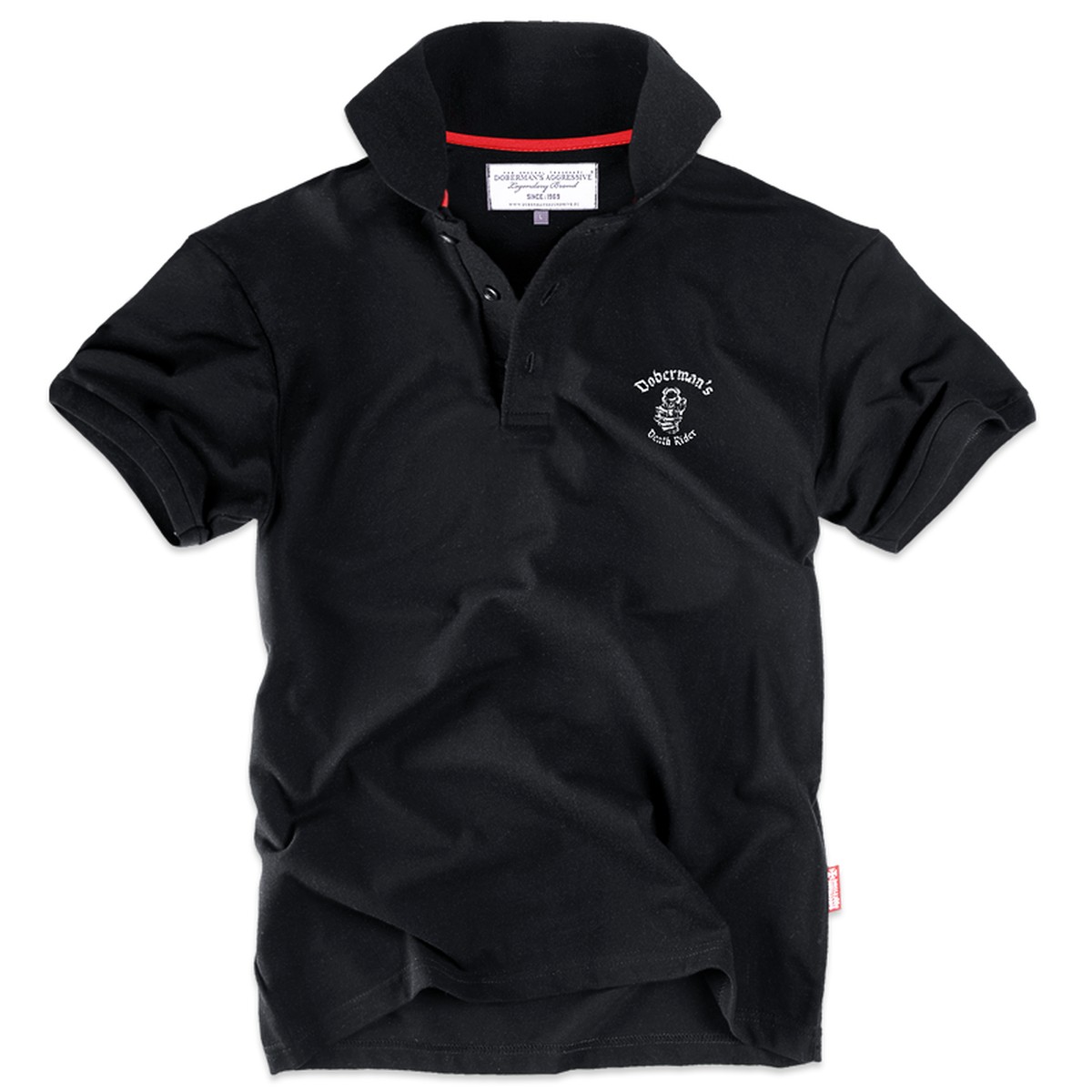 Футболка поло Dobermans Aggressive Death Rider Colt L Чорний (TSP141BK-L)