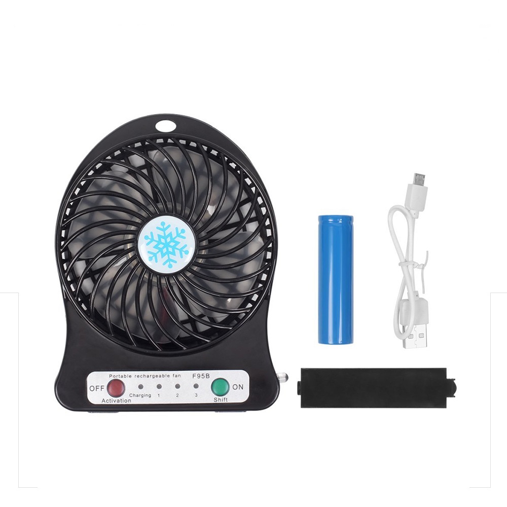 Портативний вентилятор Mini Fan Portable usb Чорний (LS1010053820)