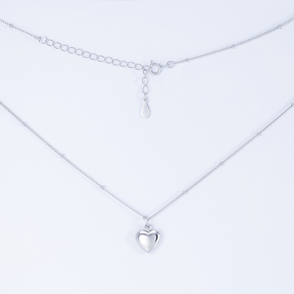 Колье серебрянное Infini родированное kl2-52 40+5 см