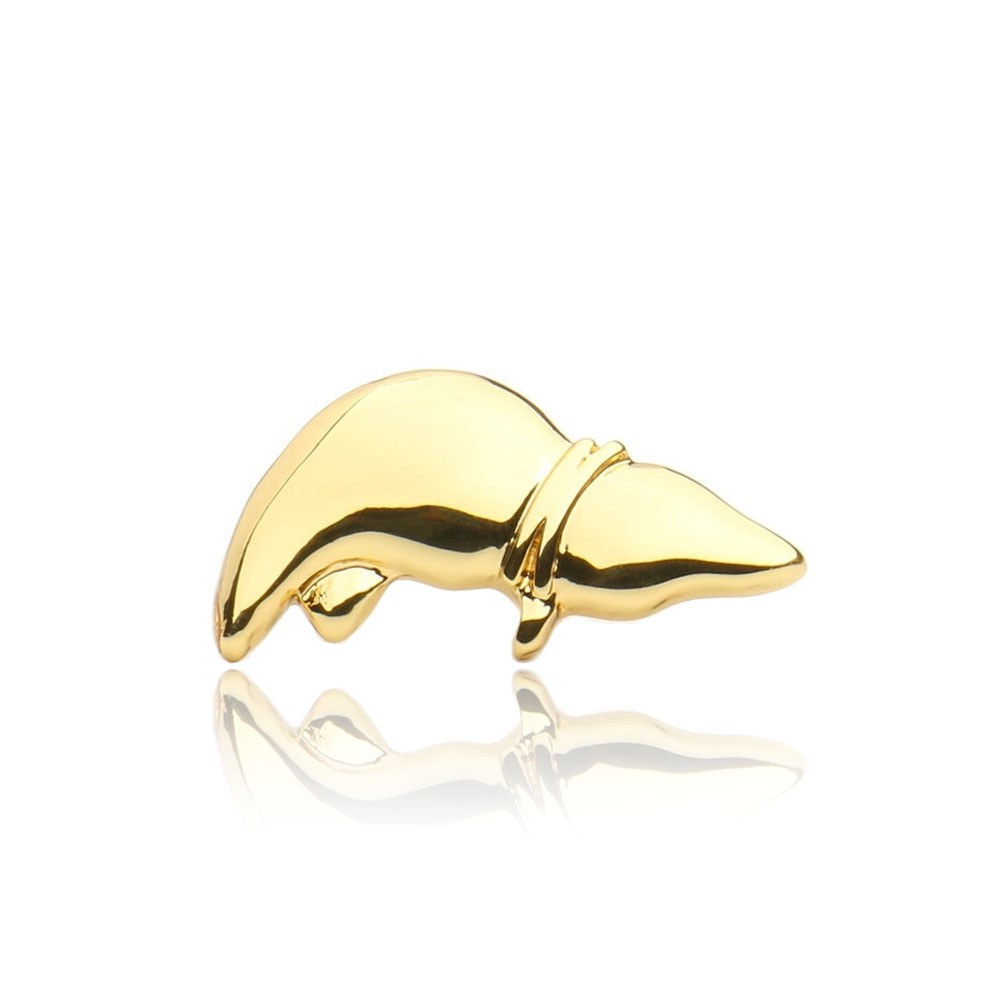 Значок BROCHE Печень золотистый BRGV111822