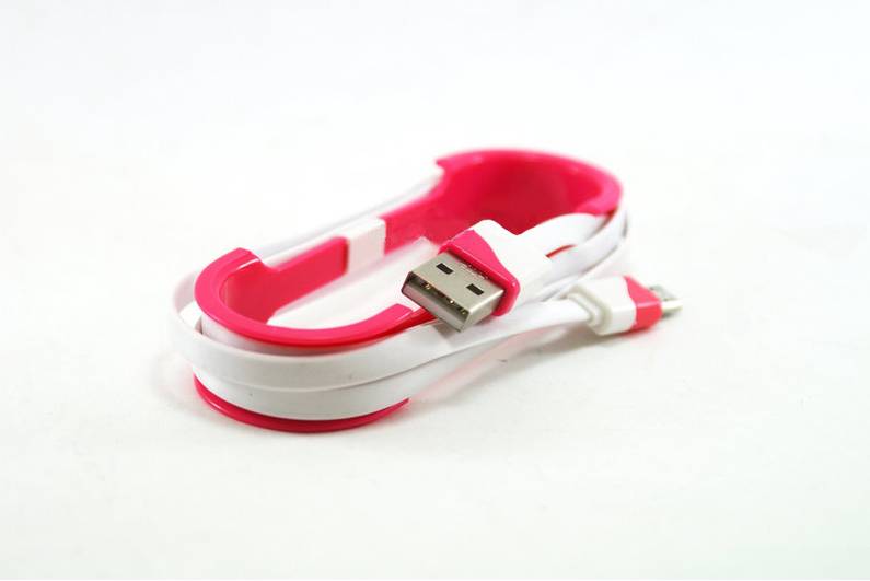 Кабель USB - MICRO USB 1м Розовый (np2_0725)