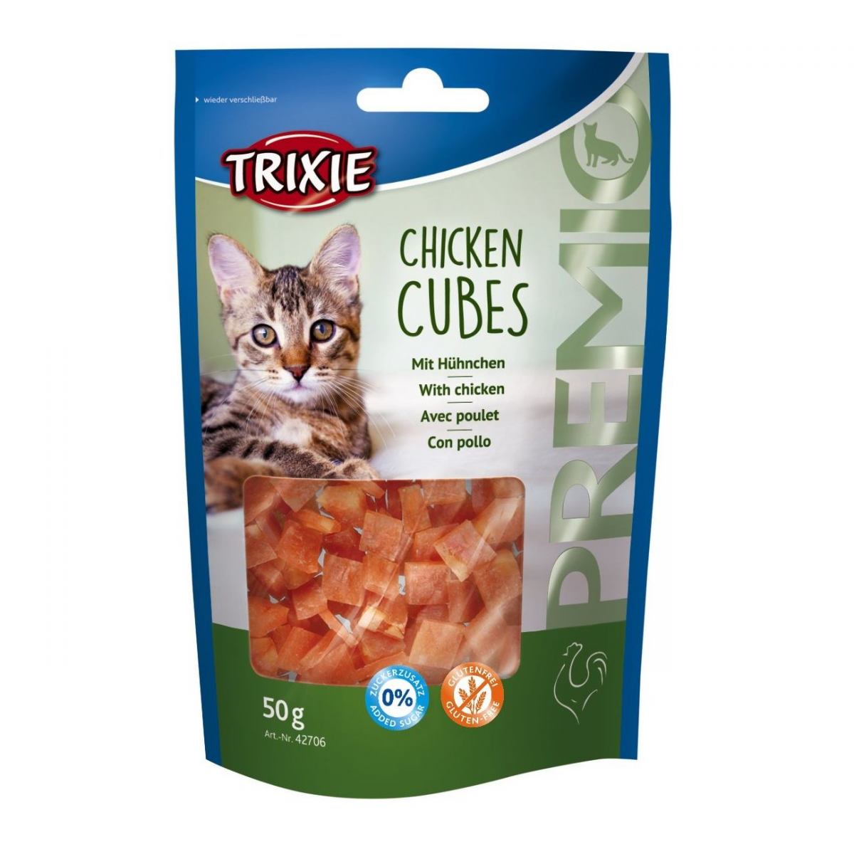 Ласощі для кішок Trixie PREMIO Chicken Cubes, 50 г