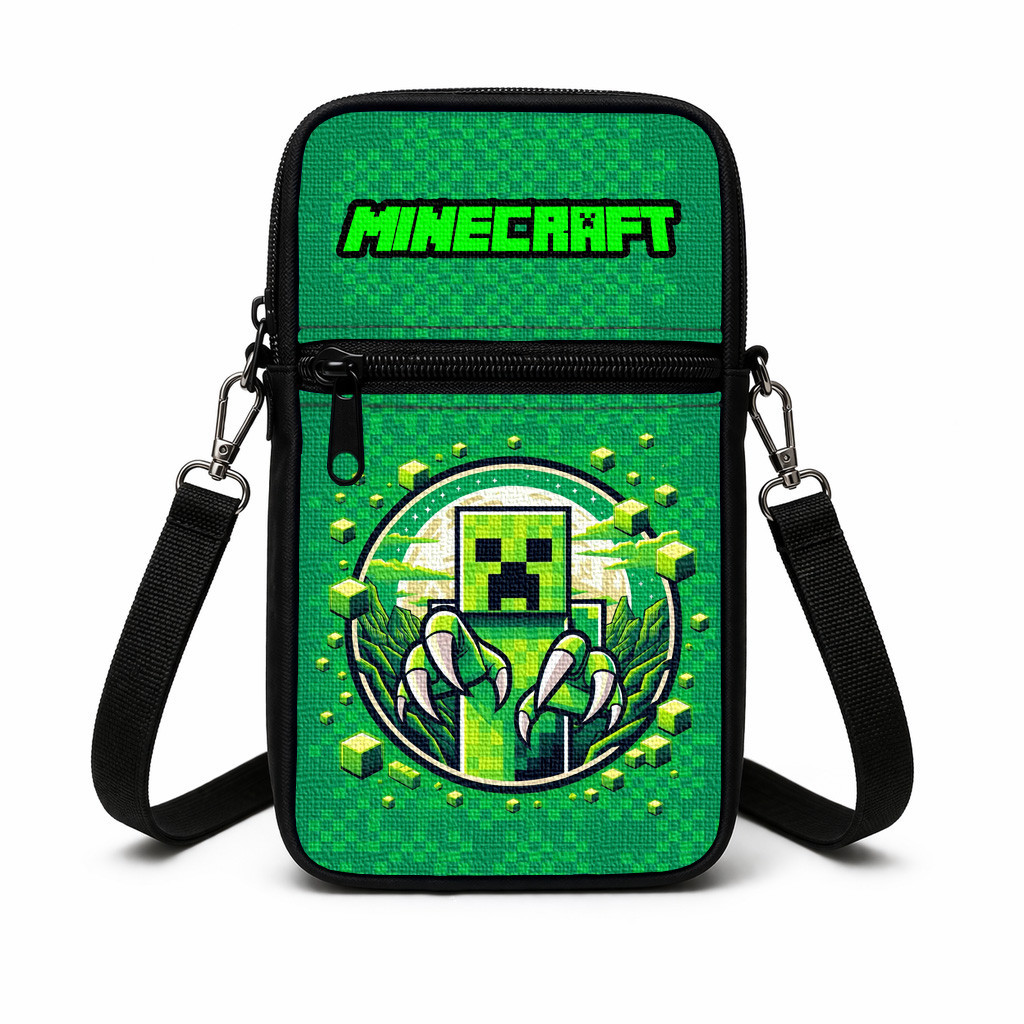 Дитяча сумка через плече з принтом Minecraft, 19×10×5 см — арт. 3015352200